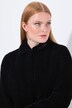 Veste à manches longues et col chemise, avec broderie
