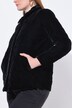 Veste à manches longues et col chemise, avec broderie