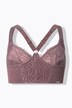 Beugelbeha, kant, zachte cups, voorsluiting, cup C - G