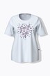 Pyjama à col rond et manches courtes, motif floral
