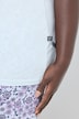 Pyjama à col rond et manches courtes, motif floral