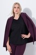 Shirt, siersteentjes, Classic, V-hals, 3/4-mouwen