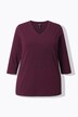 Shirt, siersteentjes, Classic, V-hals, 3/4-mouwen