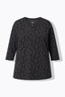 T-shirt, bogstaver, klassisk, V-udskæring, 3/4-ærmer