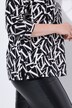 Maglia classica con lettere, scollo a V e maniche a 3/4