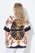 T-shirt, A-lijn, all-over print, watervalhals