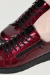 Sneakers en cuir vernis Remonte, semelle intérieure amovible - largeur G