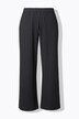Broek Mary, krijtstrepen, wijde pijpen, elastische tailleband