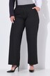 Broek Mary, krijtstrepen, wijde pijpen, elastische tailleband