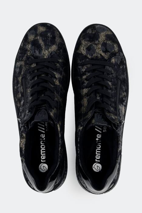 Zapatilla deportiva de cuero Remonte, plantilla intercambiable, ancho G
