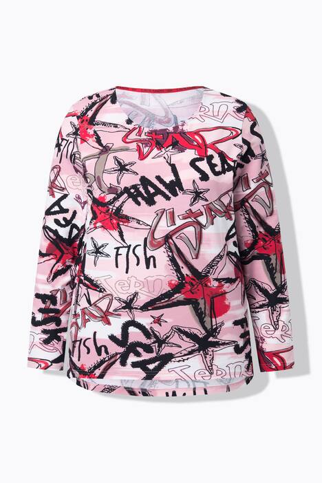 Longshirt, Langarm, Rundhalsausschnitt, OEKO-TEX