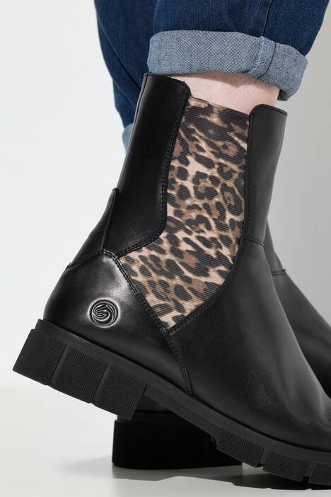 Botas Chelsea de cuero, Remonte x Elizabeth Hurley, ancho G