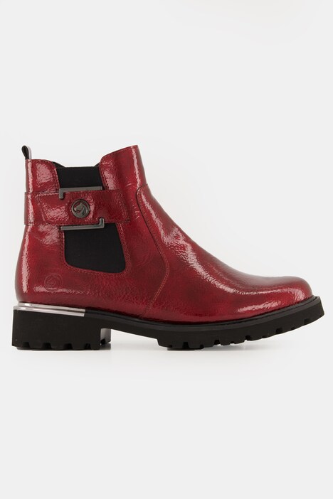 Bottines Chelsea en cuir vernis