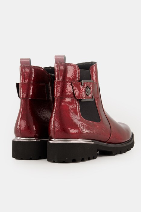 Bottines Chelsea en cuir vernis