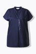 Skjortebluse, forside halvt med pailletter, jerseyryg