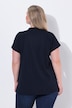 Skjortebluse, forside halvt med pailletter, jerseyryg