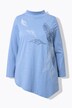 Longshirt, borduursel, opstaande kraag, lange mouwen, biologisch katoen