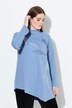 Longshirt, borduursel, opstaande kraag, lange mouwen, biologisch katoen