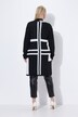 Long-Strickjacke, Jacquardstrick, V-Ausschnitt, Langarm