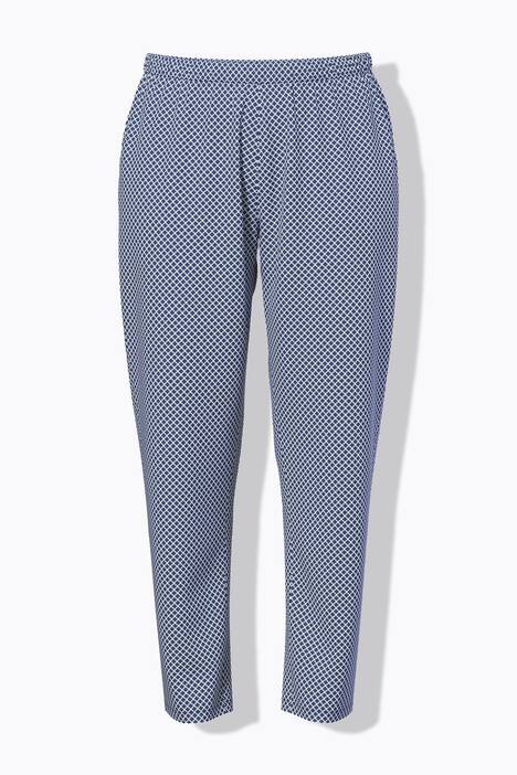 Pyjama, patroon, ronde hals, lange mouwen