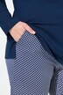 Pyjama à motif, col rond et manches longues