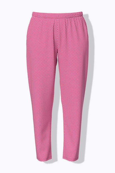 Pyjama, patroon, ronde hals, lange mouwen
