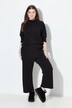 Jacquard-sweatculotte, wijde pijpen, biologisch katoen