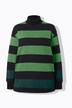 Eco Cotton Striped Turtleneck Sweatshirt