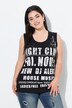 Top, slim fit, glitterstatement, franje