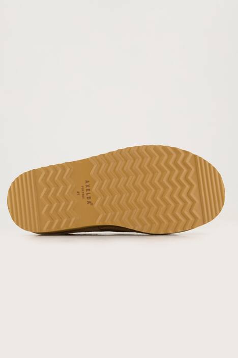 Zapatos de piel de cordero, ante, bordado, ancho de confort