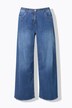 Jeans modello Mary in denim elasticizzato con taglio della gamba ampio e orli sfrangiati