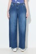 Jeans modello Mary in denim elasticizzato con taglio della gamba ampio e orli sfrangiati
