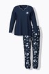 Pyjama, katten, tuniekhals, lange mouwen
