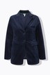 Fluwelen blazer, licht getailleerd, reverskraag, acetaat voering