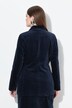 Fluwelen blazer, licht getailleerd, reverskraag, acetaat voering