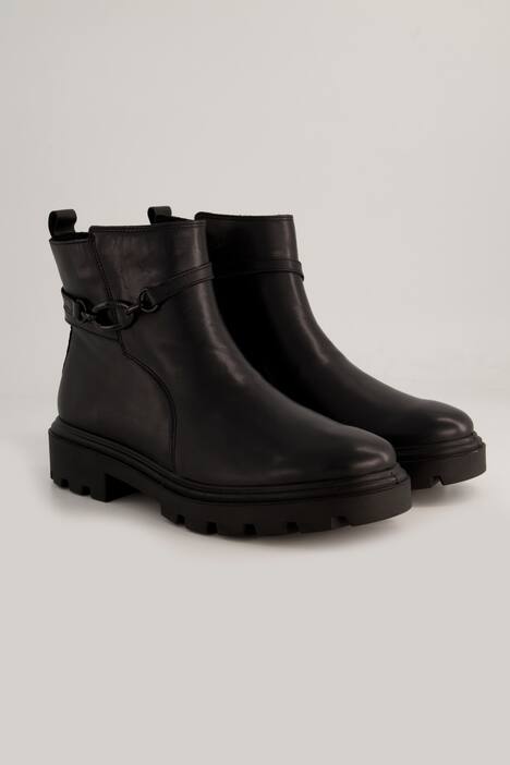 Bottines en cuir Ara, fermeture zippée et semelle intérieure amovible - largeur H