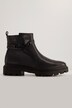 Bottines en cuir Ara, fermeture zippée et semelle intérieure amovible - largeur H