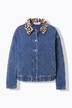 Stepp-Blouson, Blouson Shape, Leo-Fleecekragen