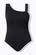Costume da bagno monospalla con texture a righe e coppe morbide