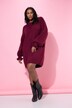 Gebreide jurk, oversized, mouwen met ruches