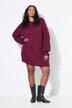 Gebreide jurk, oversized, mouwen met ruches