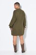 Gebreide jurk, oversized, mouwen met ruches