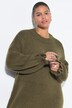 Gebreide jurk, oversized, mouwen met ruches