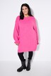 Gebreide jurk, oversized, mouwen met ruches