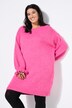 Gebreide jurk, oversized, mouwen met ruches