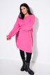 Gebreide jurk, oversized, mouwen met ruches