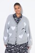 Cardigan morbido dal taglio oversize con cuori