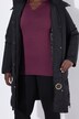 Manteau matelassé technique Sympatex à capuche, matière imperméable