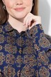 Skjortebluse med ornamenter, skjortekrave, lange ærmer