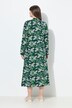 Robe en molleton de coton bio, col bénitier et manches longues